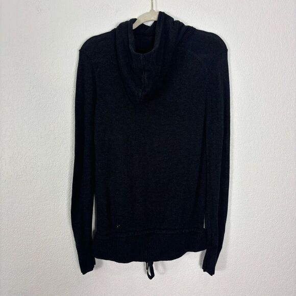 Lululemon Women's Charcoal Grey Hooded Pullover Sweater with Pocket - Picture 2 of 8